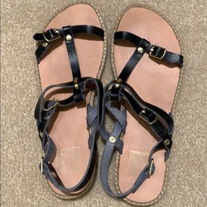 Dolce Vita black leather sandals